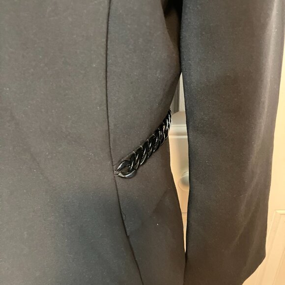 Explosion NWT Black Blazer with Chain Detail Size 42 - Picture 10 of 10